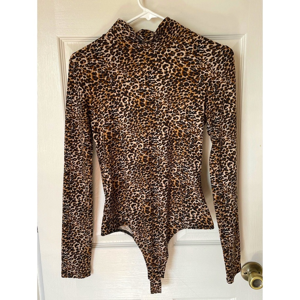 Wild Fable NWOT Leopard Bodysuit - Gold / Black - Picture 3 of 6